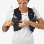 Women's Running Vest With Flasks Included Sense Pro 5 Black-Ebony - Image 7