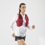 Women's Running Vest With Flasks Included Sense Pro 5 Red Chili-Ebony - Image 2