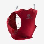 Women's Running Vest With Flasks Included Sense Pro 5 Red Chili-Ebony