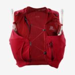 Women's Running Vest With Flasks Included Sense Pro 5 Red Chili-Ebony - Image 4