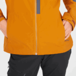 Women's Shell Jacket Outrack Waterproof 2.5L Honey Ginger-Ebony - Image 4