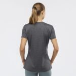 Women's Short Sleeve T-Shirt Agile Ebony-Black-Heather - Image 3