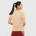 Women's Short Sleeve T-Shirt Cross Rebel Apricot Ice - Image 2