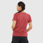 Women's Short Sleeve T-Shirt Cross Rebel Earth Red - Image 2