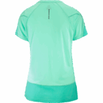 Women's Short Sleeve T-Shirt Cross Run Beach Glass-Pool Blue-Heather - Image 5