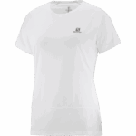 Women's Short Sleeve T-Shirt Cross Run White - Image 4