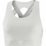 Women's Sports Bra Cross Run Oyster Mushroom-White - Image 4