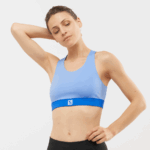 Women's Sports Bra Cross Run Provence-Nautical Blue