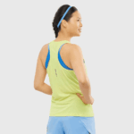 Women's Tank Cross Run Sunny Lime-Heather - Image 2