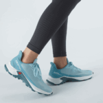 Women's Trail Running Shoes Alphacross 3 Crystal Blue-White-Blue - Image 7